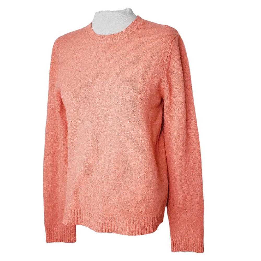 Balenciaga Knits Sweater Wool Cable Knit Fisherman Fall Winter Coral Pink 42 - Picture 1 of 14